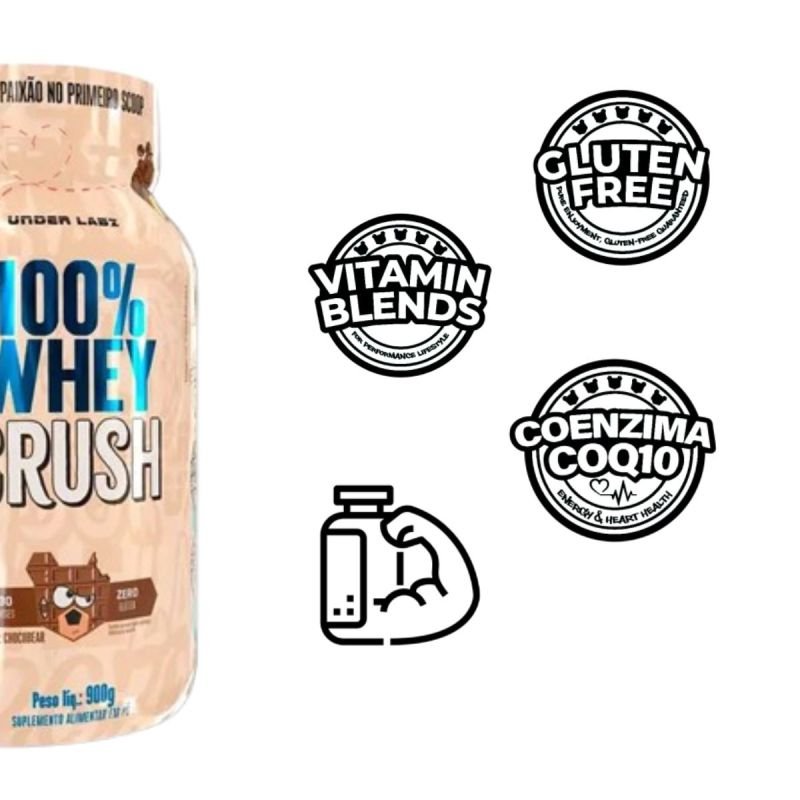 100% Whey Crush sabor Chocobear 900g Under Labz