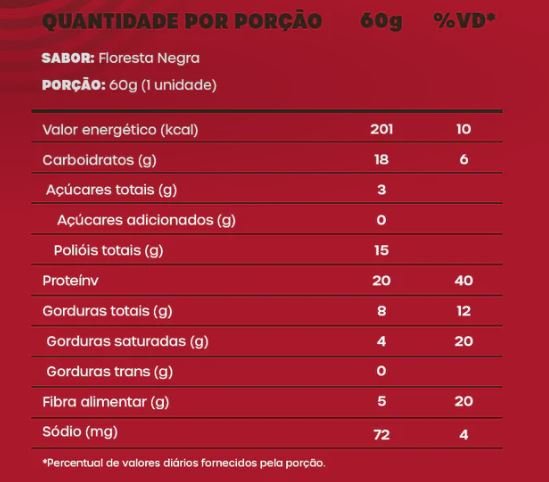 BOLD FLORESTA NEGRA 60G