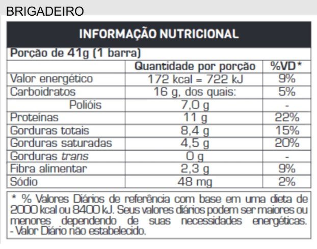 TOP WHEY BAR BRIGADEIRO UN DE 41G