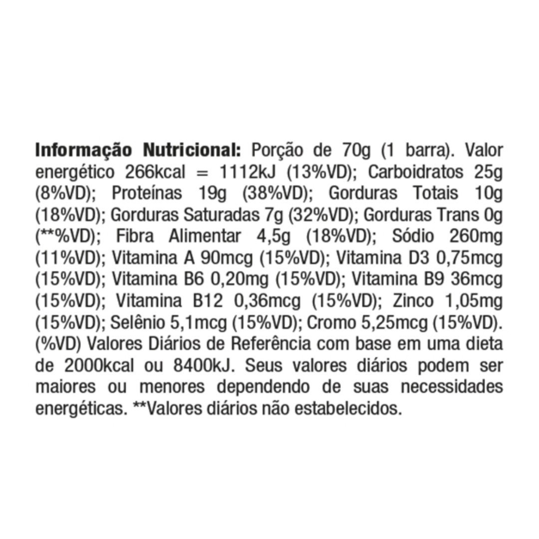 PROTOBAR HAVANNA SABOR BROWNIE DE CHOCOLATE COM DULCE DE LECHE UN 70G