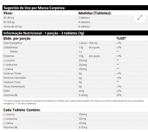 BCAA SCIENCE 500 LIMAO - 200 TABLETES