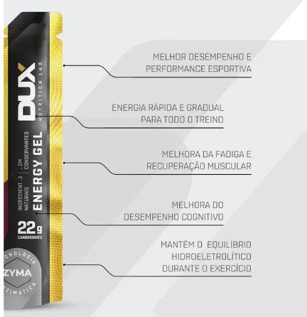 ENERGY GEL 30G DUX CARAMELO COM CAFEINA