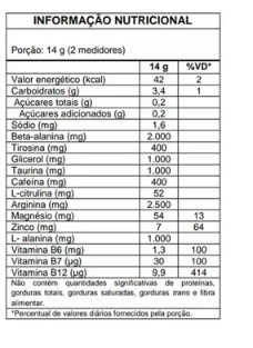 Pré Treino Absoluto sabor energy drink 420g Absolot Nutrition