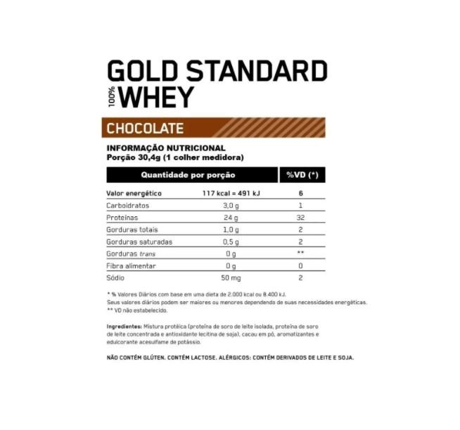 WHEY PROTEIN GOLD STANDARD 909GR 100% GOLD CHOCOLATE OPTIMUM NUTRITION