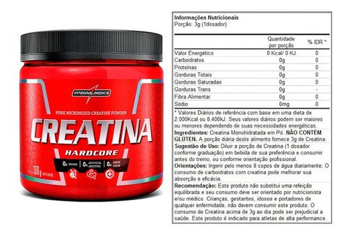 CREATINA INTEGRALMEDICA C/300 G