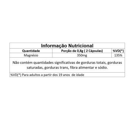 MAGNESIO 350MG 60 CAPS TIARAJU