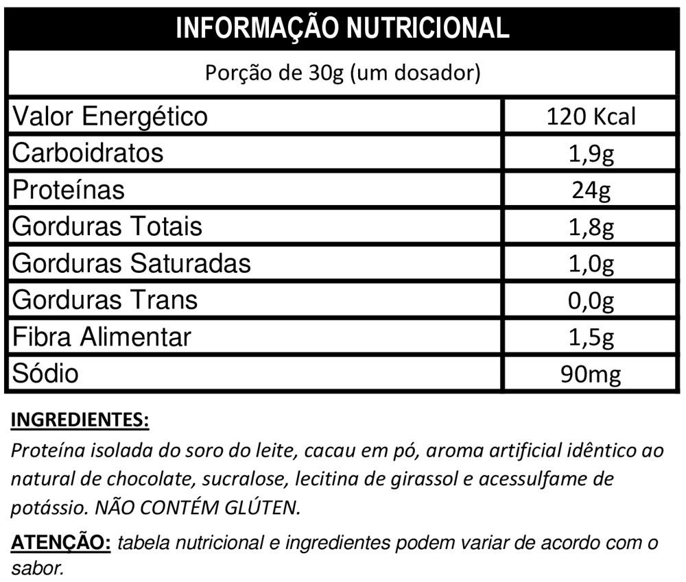 WHEY PROTEIN ISOLADO CHOCOLATE DUX NUTRITION SACHE 30G