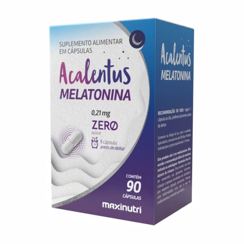 ACALENTUS MELATONINA 90CPS MAXINUTRI LOTE: 0117