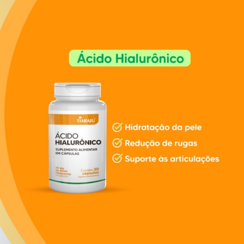 ACIDO HIALURONICO 65MG 30 CAPS TIARAJU