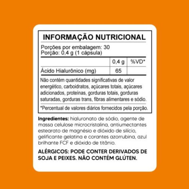 ACIDO HIALURONICO 65MG 30 CAPS TIARAJU