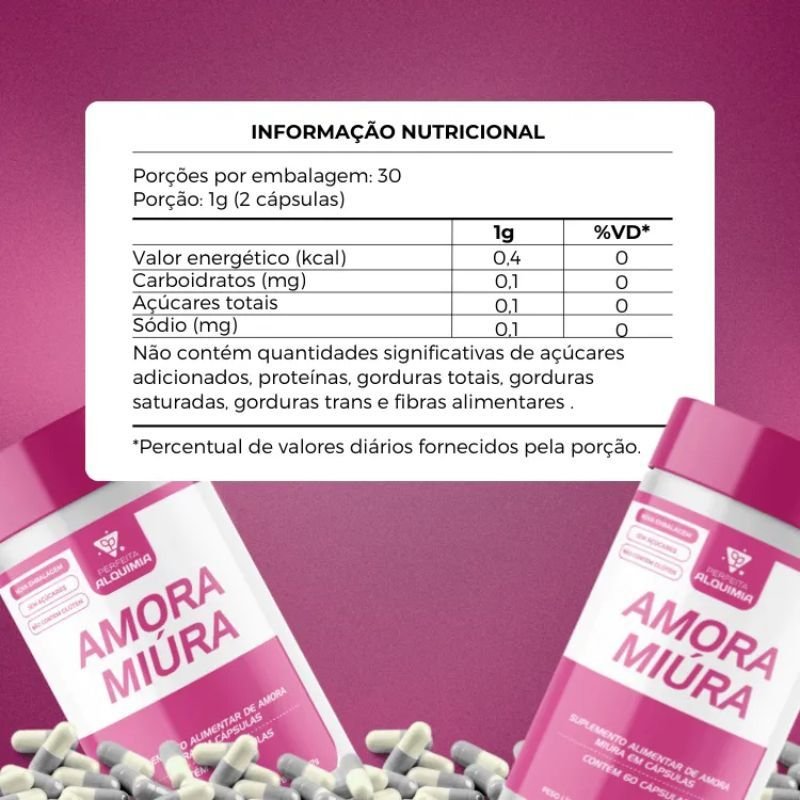 AMORA MIURA 60 CAPS- PERFEITA ALQUIMIA (GTIN:7898599098422)