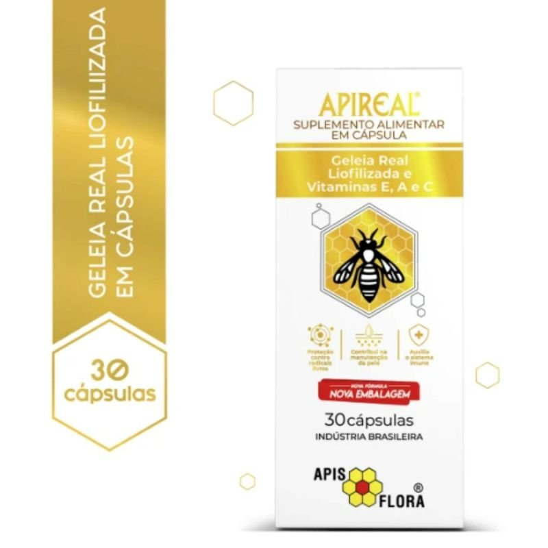 APIREAL GELEIA REAL 30CAPS 100MG APIS FLORA