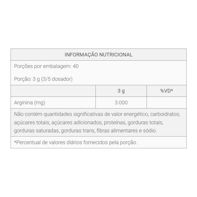 Arginina 120g 100% Pura Macrophytos