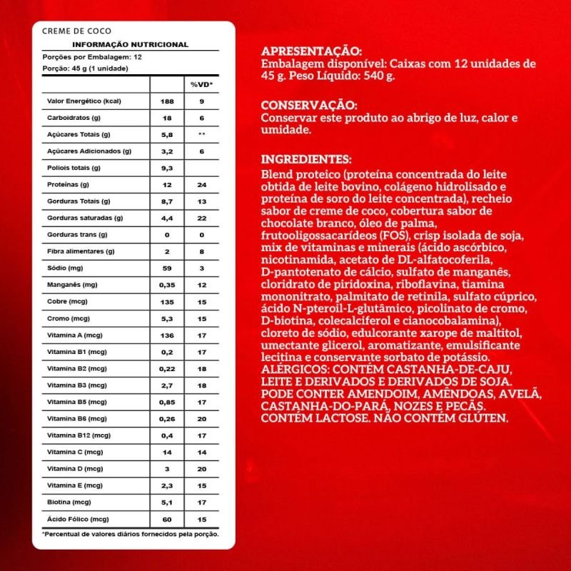 IM CRISP BAR CREME DE COCO 45G