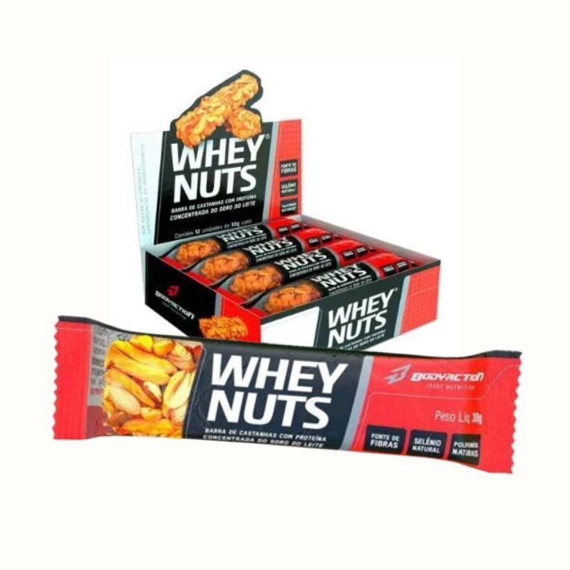BARRA DE PROTEINA WHEY NUTS UNIDADE