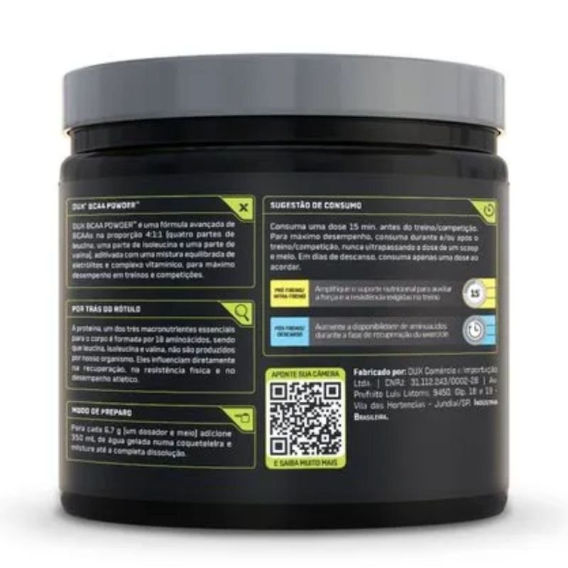 BCAA POWDER SABOR LARANJA 200G DUX NUTRITION LAB
