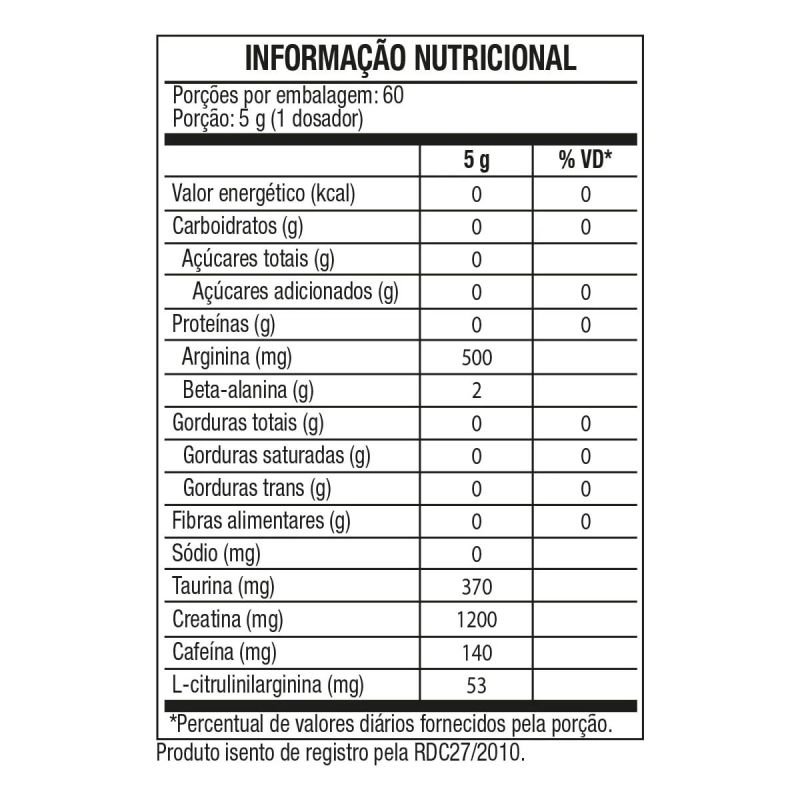 PRÉ TREINO BONE CRUSHER BLUEBERRY 300G