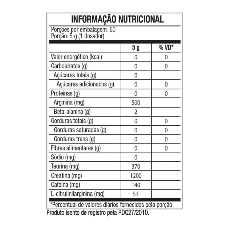 PRÉ TREINO BONE CRUSHER LEMON RADIOACTIVE 300G BLACK SKULL