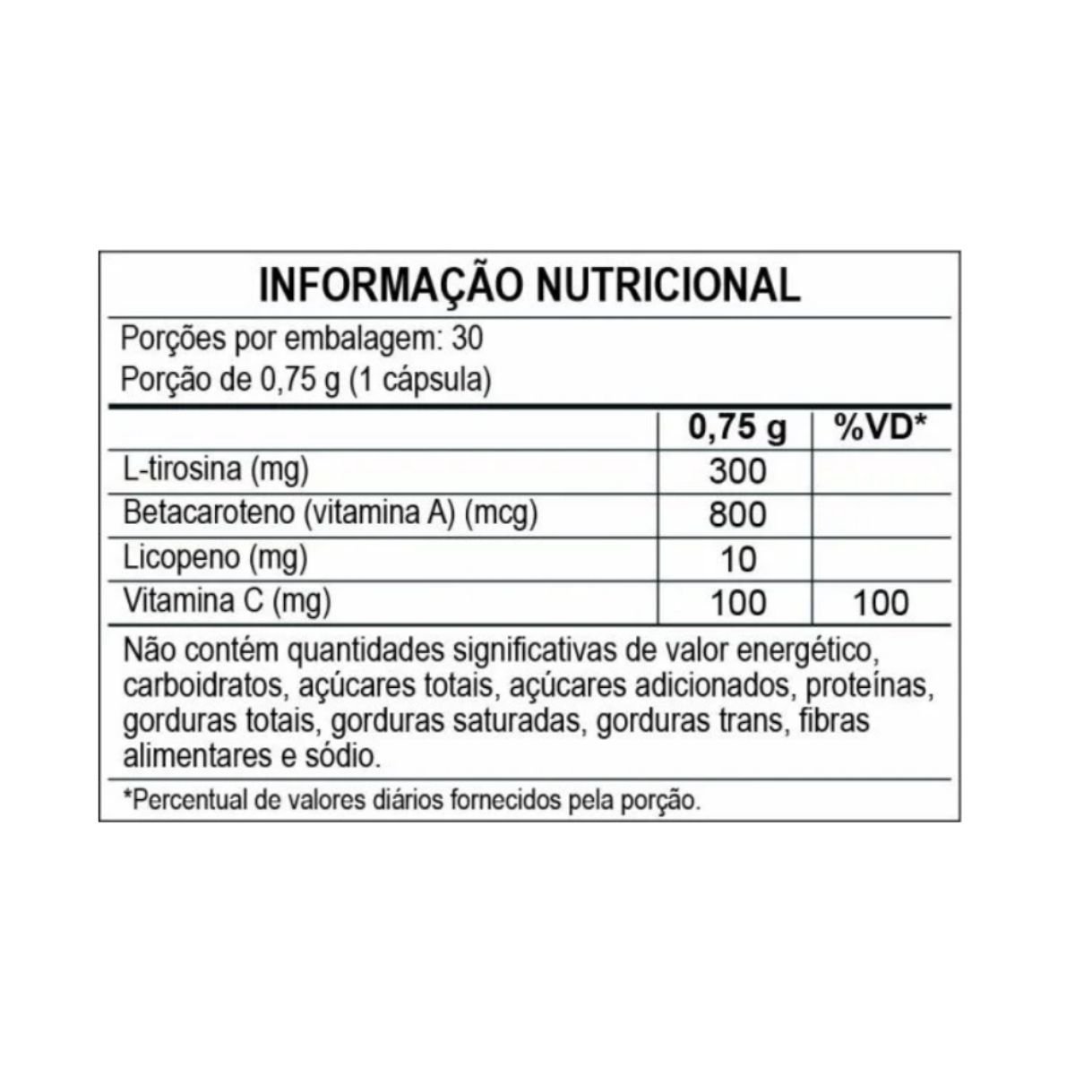 Bronzeada 750mg 30 cápsulas ADA Nutracêuticos