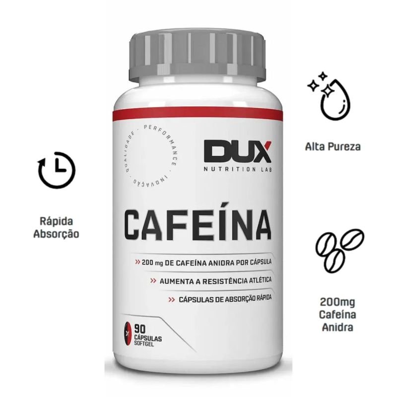 Cafeína 90 cápsulas de Softgel Dux Nutrition