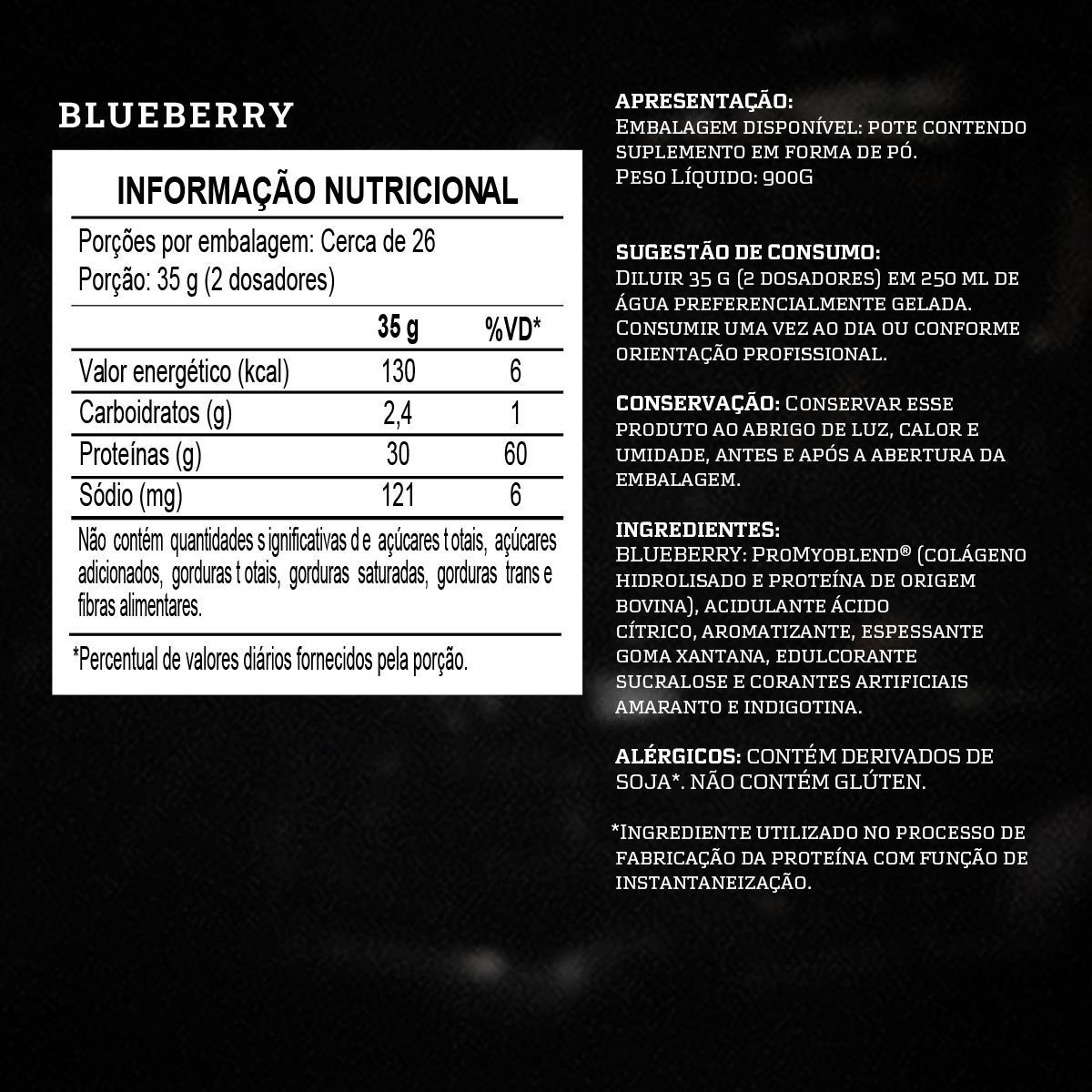 Carnibol Sabor Blueberry 900g Darkness