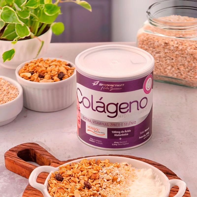 Colágeno Hidrolisado Verisol sabor Limão com Clorofila 200g Bodyaction
