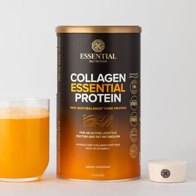 Collagen Essential Protein Sabor Frutas Tropicais 427,5g Essential