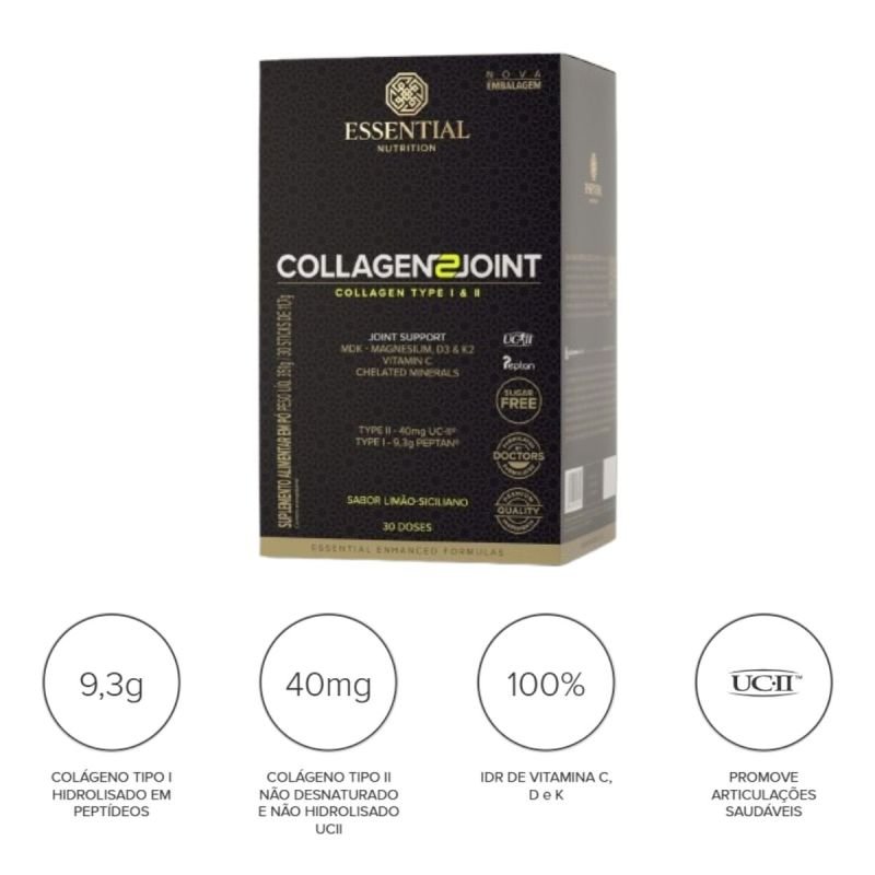 Collagen 2 Joint sabor Limão-siciliano 315g Essential Nutrition