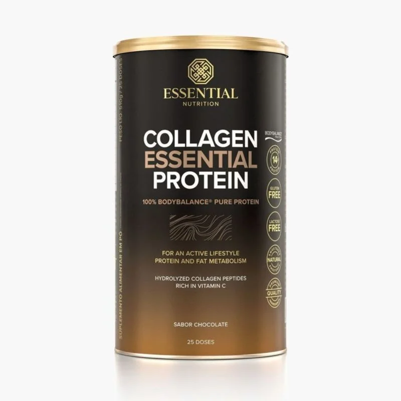 COLLAGEN ESSENTIAL PROTEIN CHOCOLATE TRUFADO LATA 510G/25DS ESSENTIAL