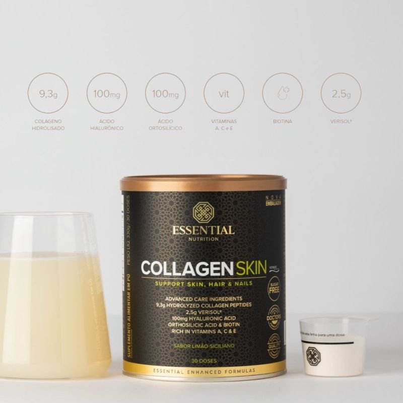 COLLAGEN SKIN LIMAO SICILIANO LATA 330G/30DS ESSENTIAL