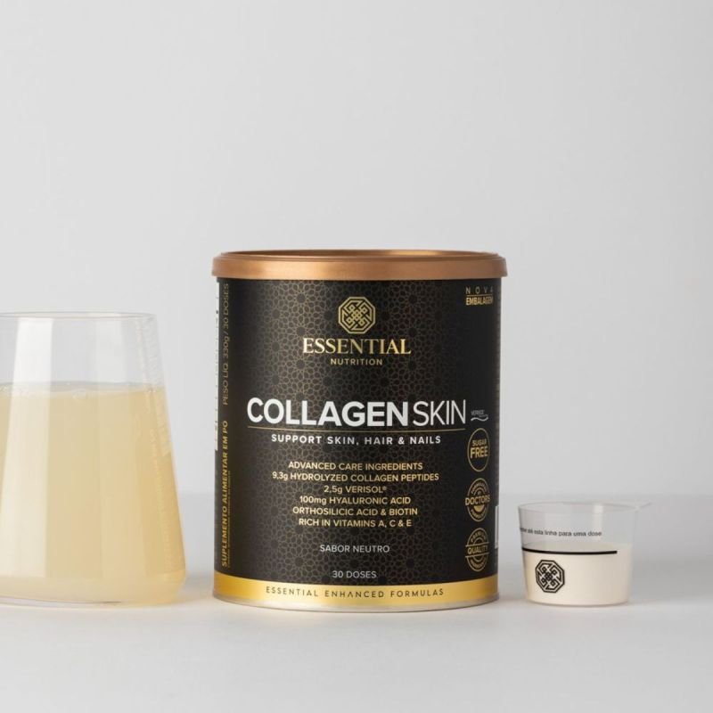 COLLAGEN SKIN- COLAGENO HIDROLISADO - POTE 300G - SABOR NEUTRO