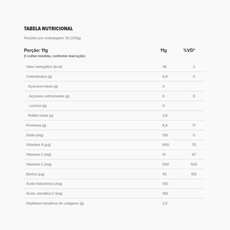 COLLAGEN SKIN- COLAGENO HIDROLISADO - POTE 300G - SABOR NEUTRO