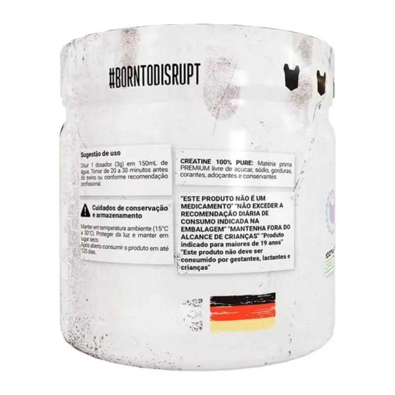 Creatina 100% Pura BornToDisrupt 150g Under Labz