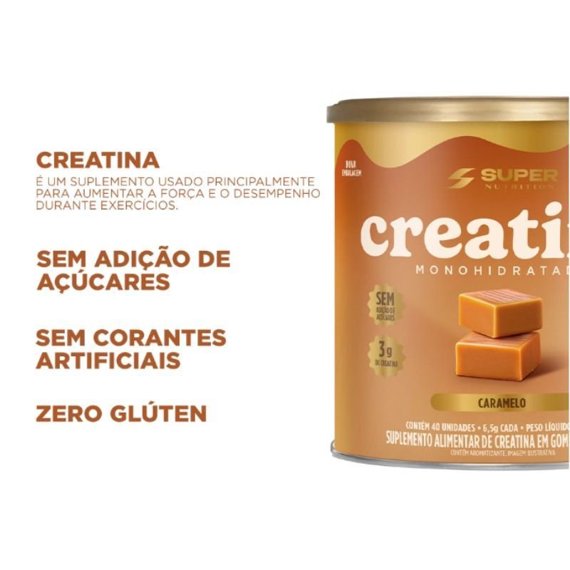 Creatina Dado de Caramelo 40 unidades Desincha