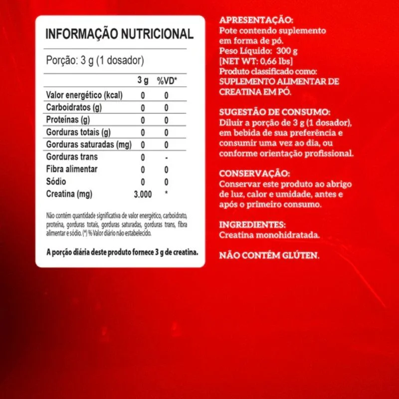 Creatina Hardcore 300g Integralmedica 