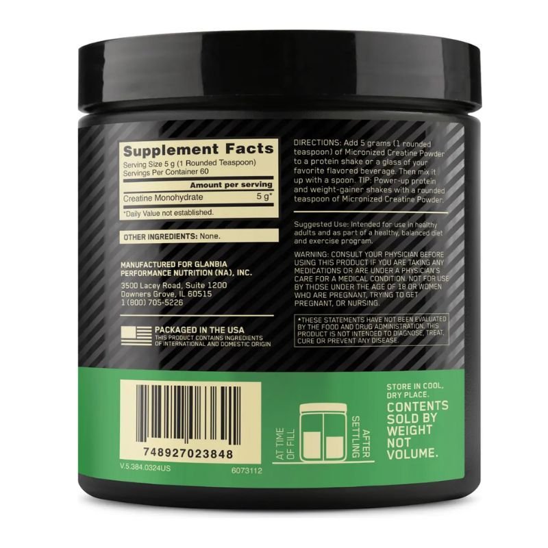 Creatina Micronizada 300g Optimum Nutrition