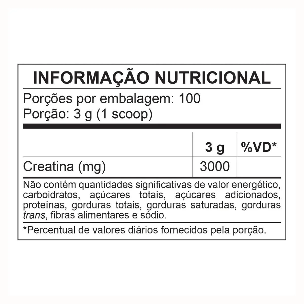 Creatina monohidratada 100% pura 300g Bodyaction