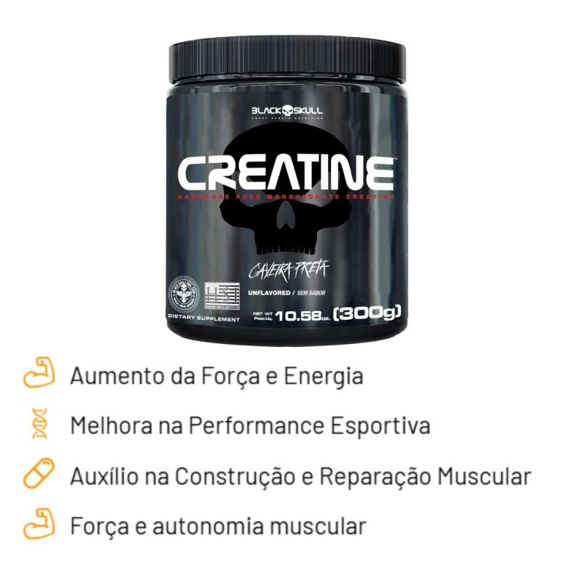 CREATINE 300G BLACK SKULL