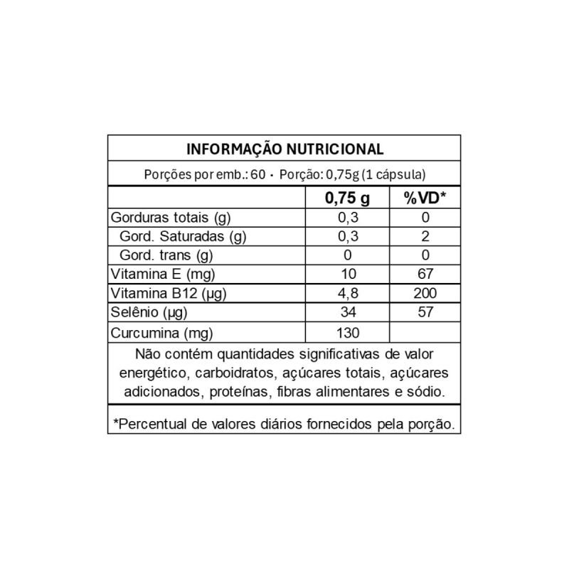 Cúrcuma Plus® 60 cápsulas Vitafor