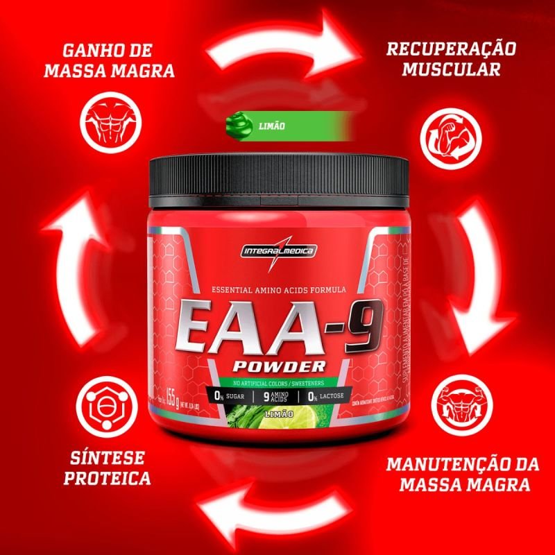 EAA 9 SABOR LIMAO 155G INTEGRALMEDICA