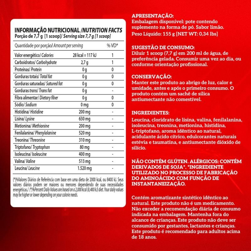 EAA 9 SABOR LIMAO 155G INTEGRALMEDICA