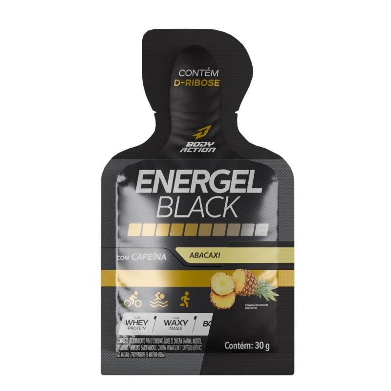 ENERGEL BLACK SACHE - ABACAXI COM HORTELA