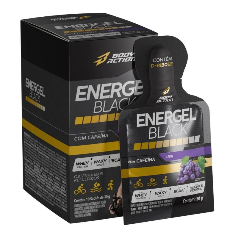 Energel Black sabor Uva 30g Bodyaction