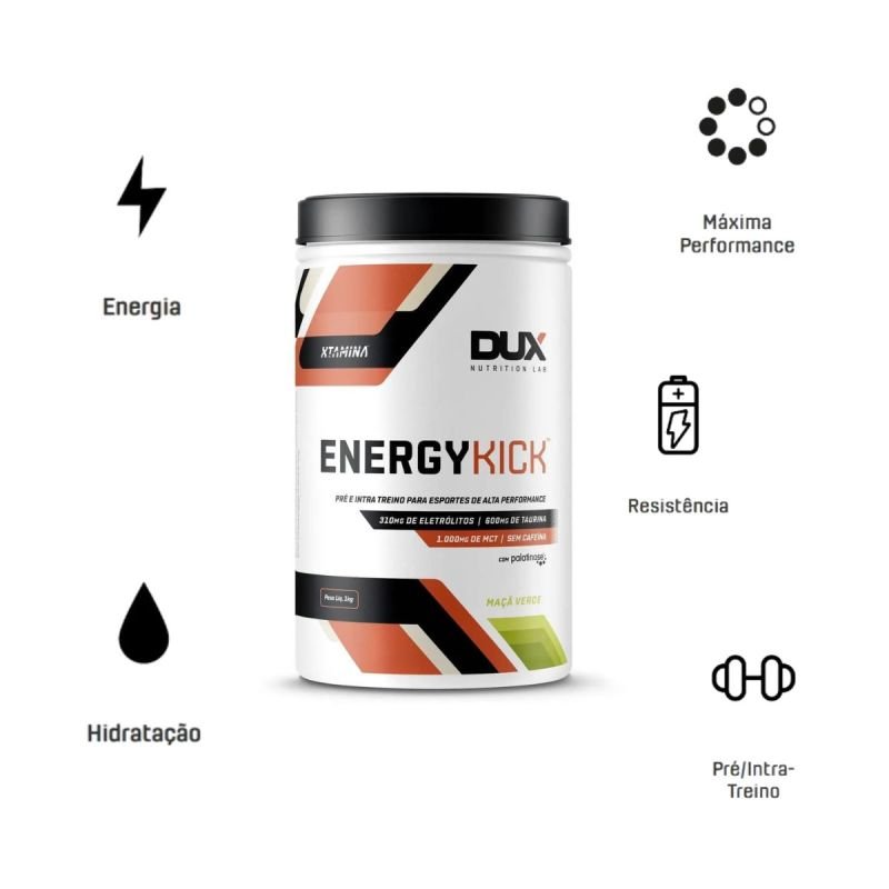 ENERGY KICK MAÇA VERDE - POTE 1000G