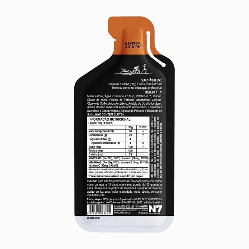 Energy Pro Gel Black Sudract sabor Caramelo Salgado 30g
