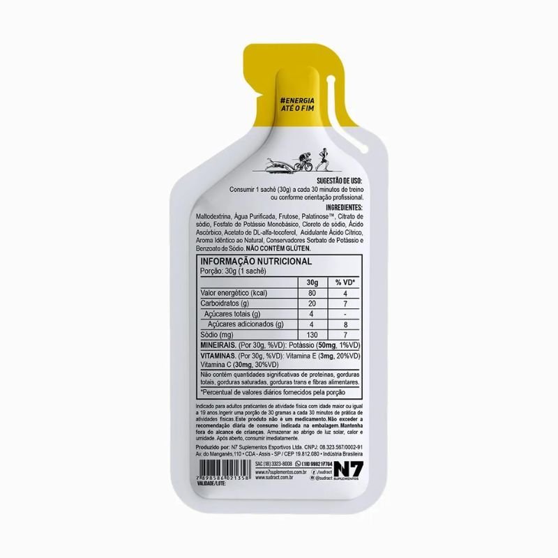 Energy Pro Gel Sudract sabor Açaí com Guaraná 30g