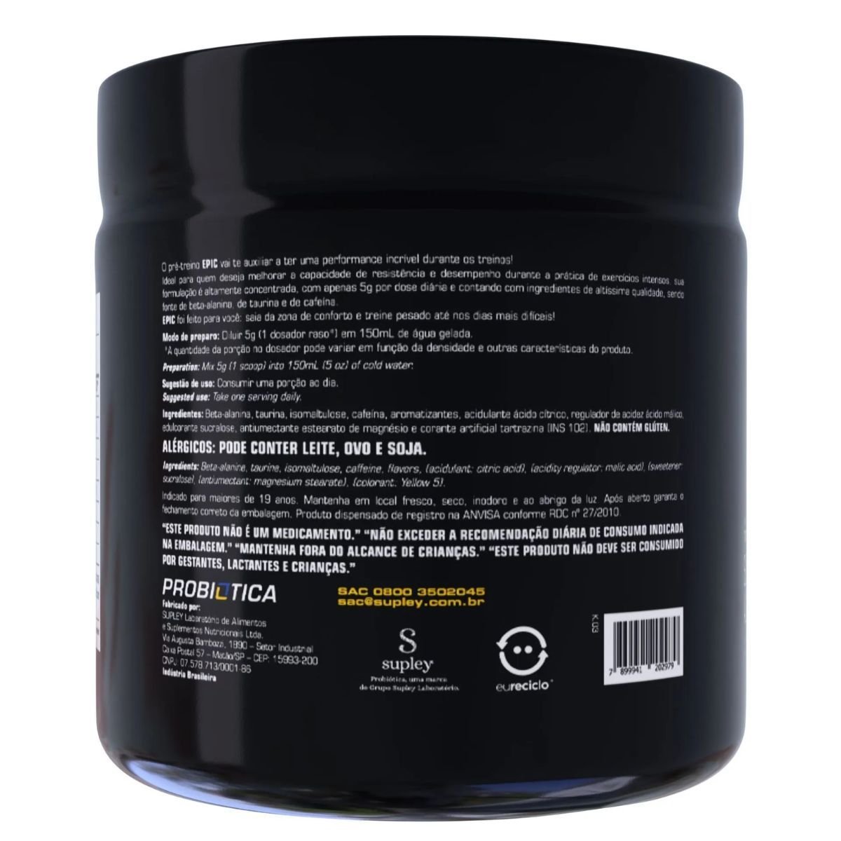 Épic sabor Tipo Energético 300g Probiotica