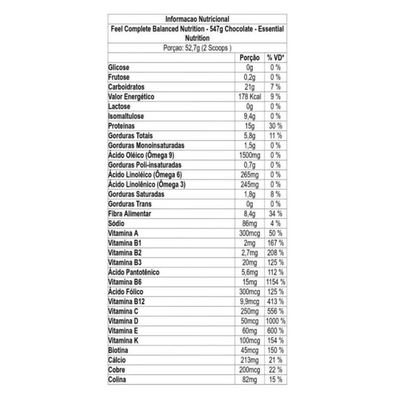 Feel Complete sabor Chocolate 574g Essential