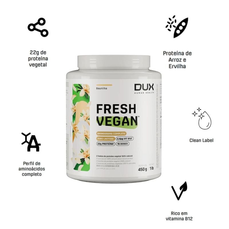 FRESH VEGAN BAUNILHA 520G
