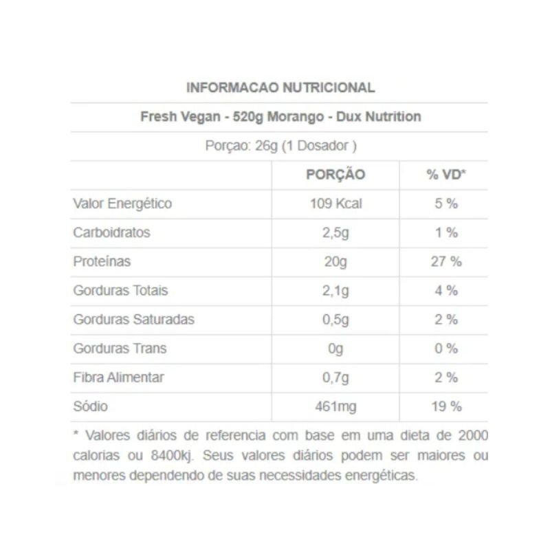 FRESH VEGAN MORANGO 520G